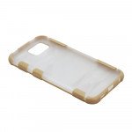 Wholesale Samsung Galaxy S6 Sports Clear Hybrid Case (Biege Gold)